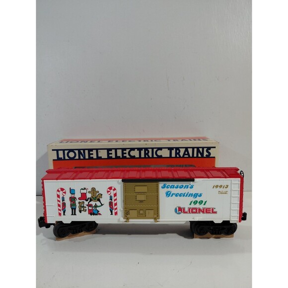 Lionel 6-19913 Train O Gauge Model Railroad 1991 Christmas Boxcar w/Box - Picture 3 of 13
